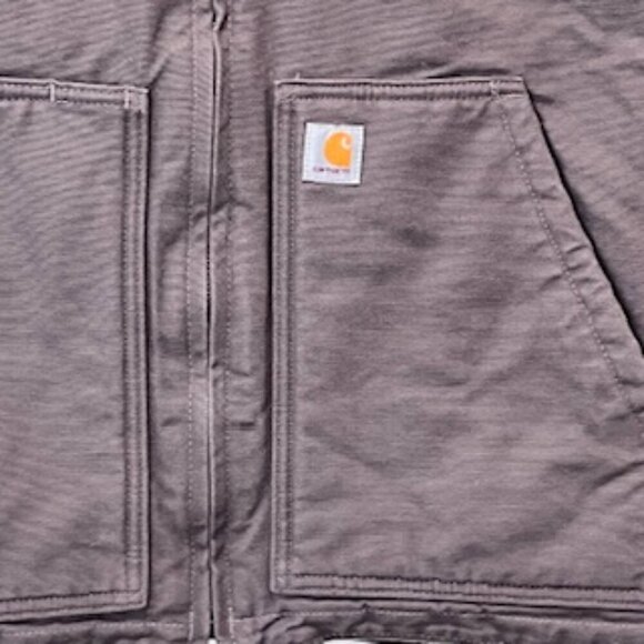 NEW Carhartt Gray Sherpa Lined Relaxed Fit Barn Vest Women’s Sz XXL NWT - Picture 8 of 13